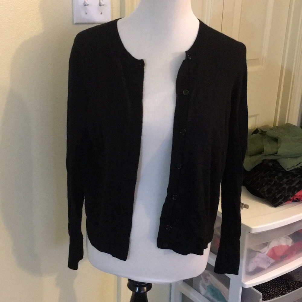Black LOFT cardigan size large